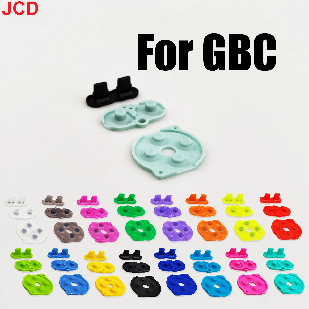 

JCD High Quality for GBC Console A B DPad Select Start Button Conductive Rubber Pad for Gameboy GBC Silicone Start Select Keypad