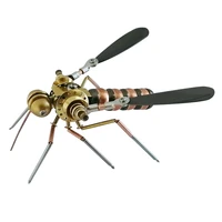 9 5 x 8 5 x 5cm 3d metal steampunk mechanical insect metal scary mosquito model handmade creative crafts decoration