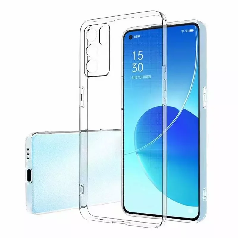 

Clear Case for Oppo Reno7 Reno6 Reno5 Reno4 Pro 5G Silicone Phone Back Cover Ultra Thin Skin for Reno 8 7 SE 6 5 Pro+ TPU Shells