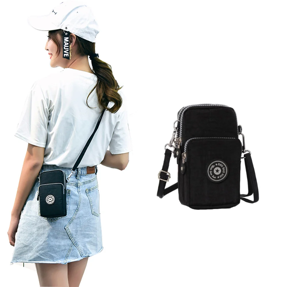 

Универсальная Мобильный телефон сумка для женщин, нагрудная Сумочка через плечо, уличные поясные мешки, чехол на плечо, лето-осень