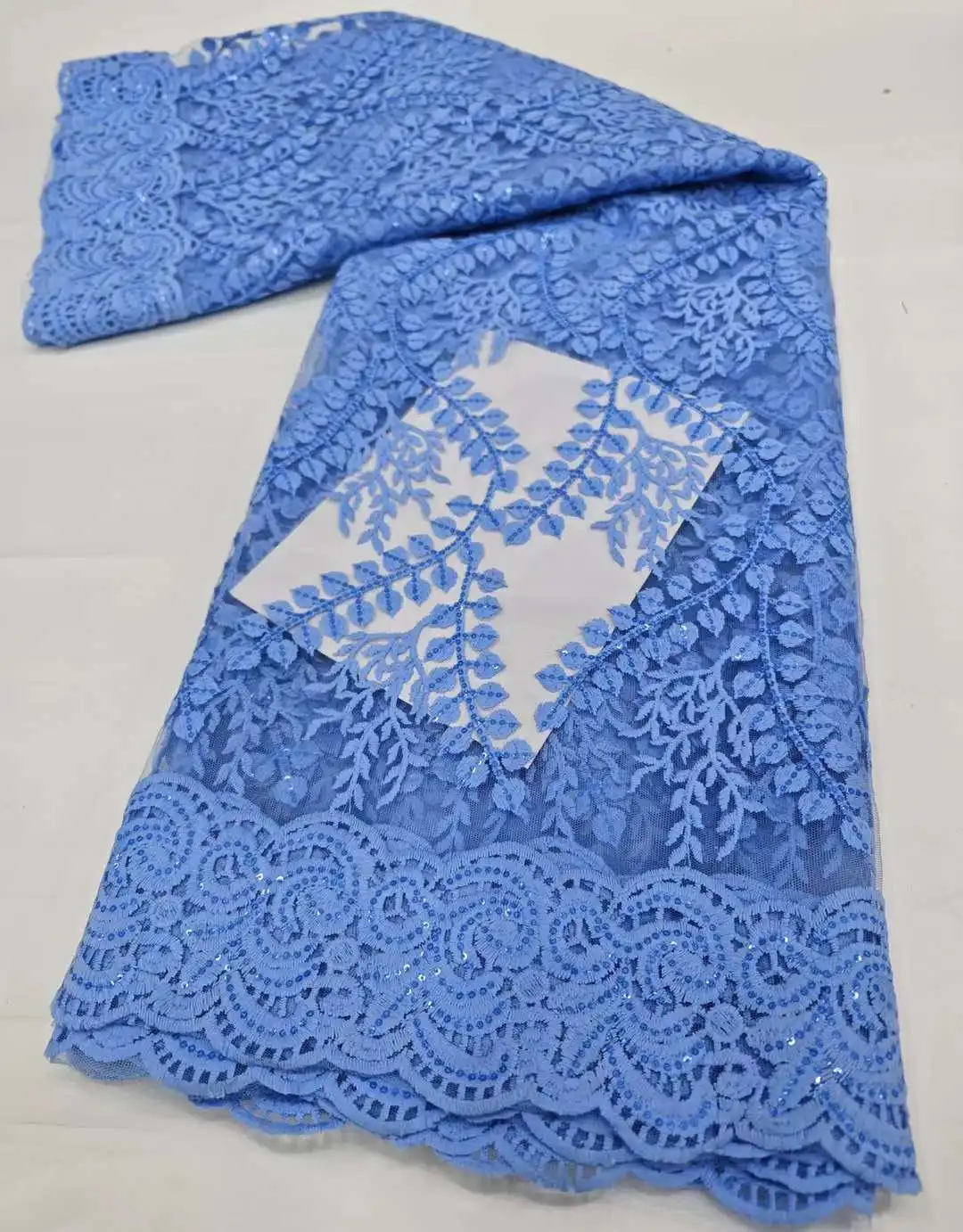 Африканская кружевная ткань 2024 с блестками и вышивкой нигерийское свадебное