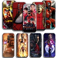 avengers iron man spiderman phone case 6 53 inch for xiaomi redmi 9 phone case back soft silicone cover coque black