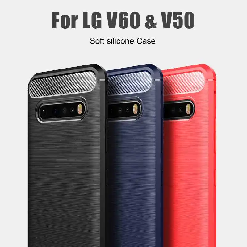 

YouYaeMi Shockproof Soft Case For LG V60 ThinQ 5G V50 Phone Case Cover
