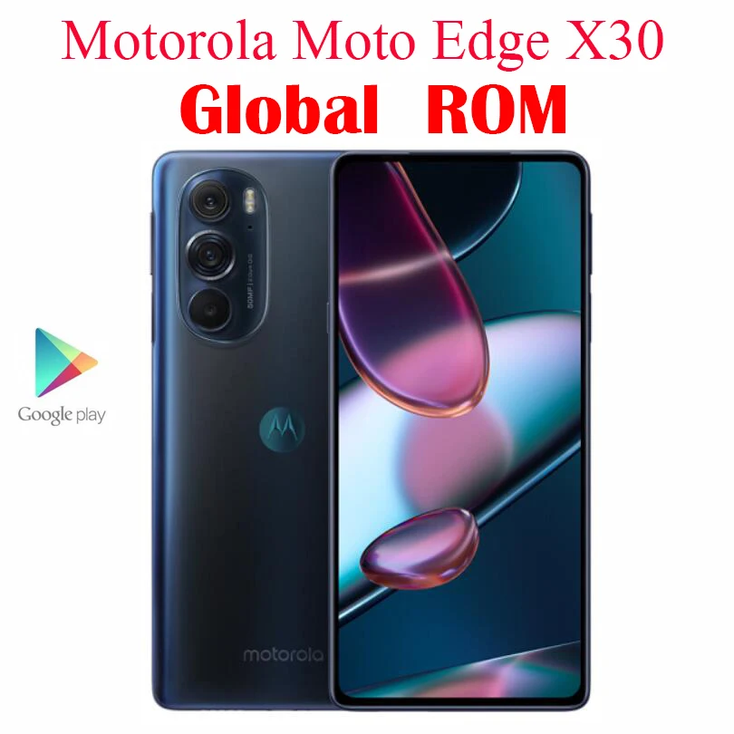 Motorola Moto Edge X30 смартфон с 5 5-дюймовым дисплеем процессором Snapdragon 8 6 7 мАч 68 Вт 50 МП |