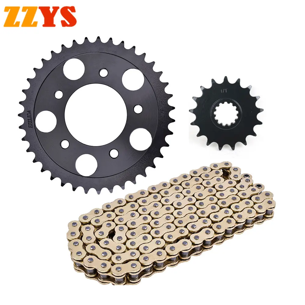 

525 17T 39T Motorcycle 525HO Ring Chain Front Rear Sprocket For Honda CB750M CB750 NAS Night Hawk RC39 Nighthawk CB 750 F2 91-03