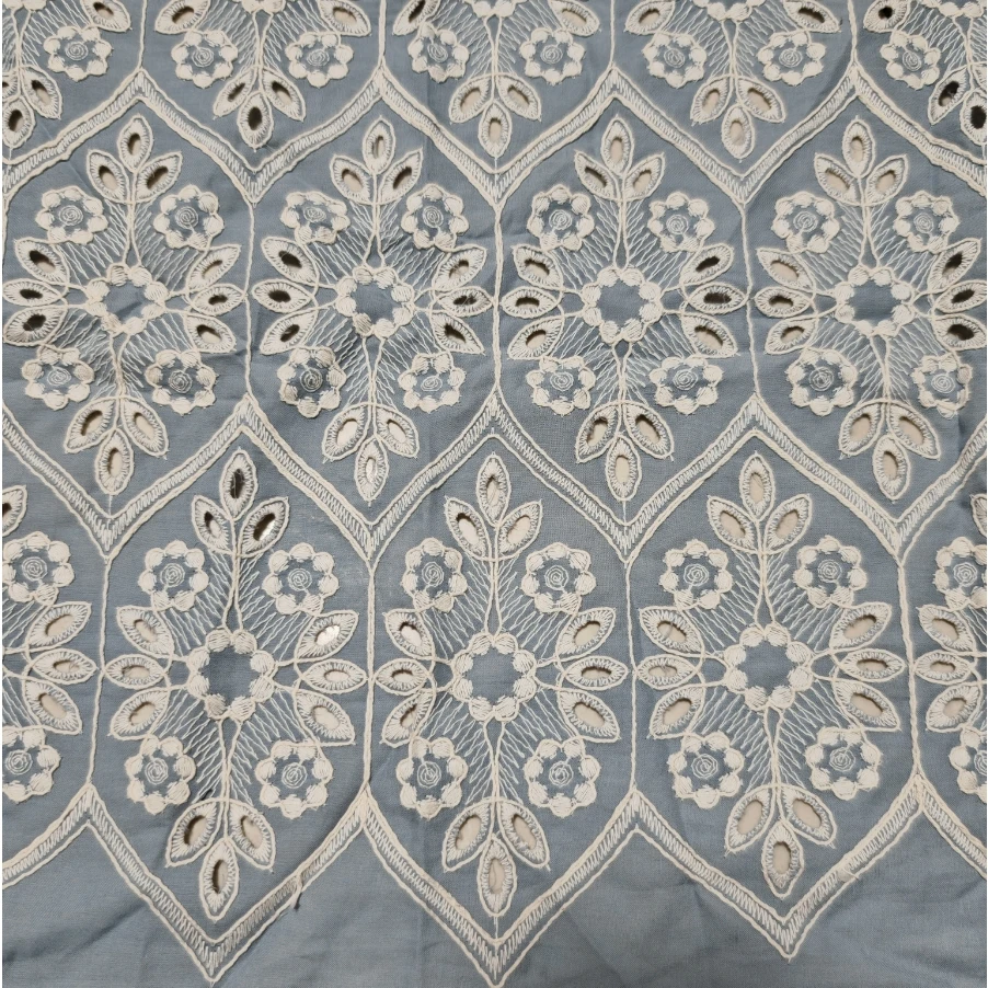 Новинка 2024 хлопковая ткань с вышивкой женское Повседневное платье