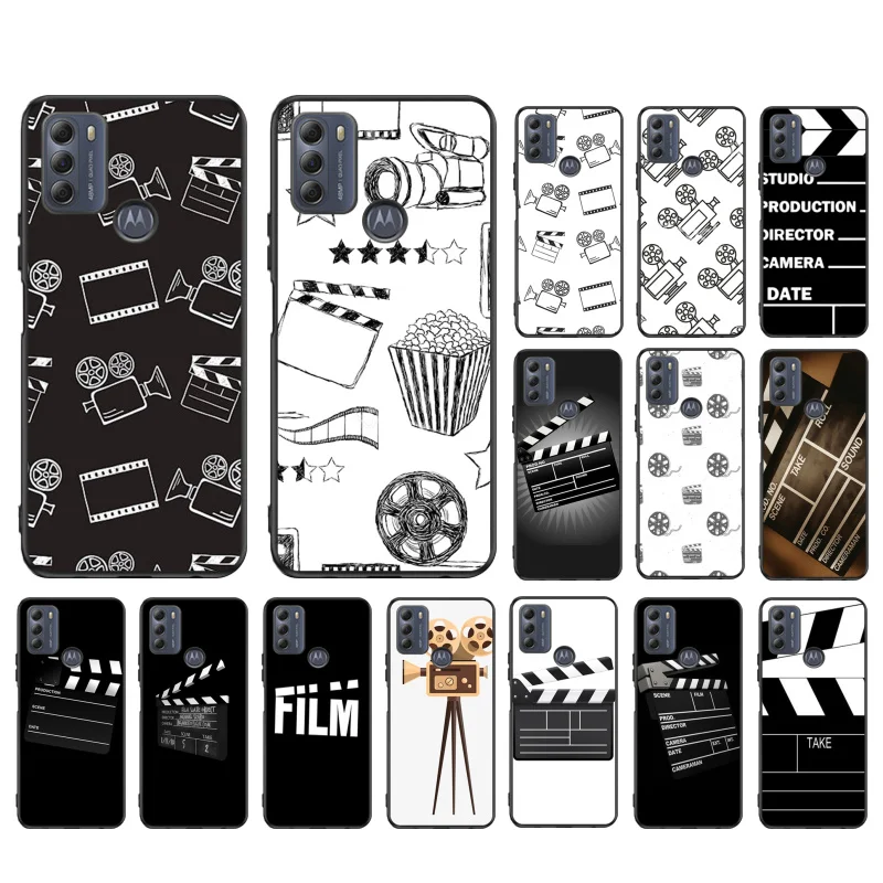 

Movie Clapperboard Phone Case for Motorola Moto Edge 20 Edge 20 Lite E7 Power E40 E20 One Action G10 G Play G22 G52 G60 E32 G8