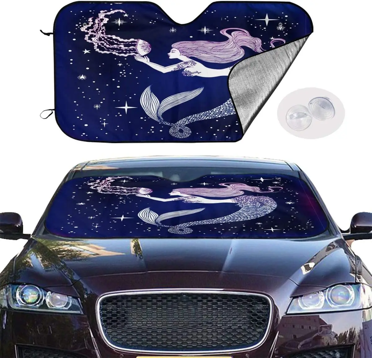 Foruidea солнцезащитный козырек для лобового стекла автомобиля Русалка и Медуза