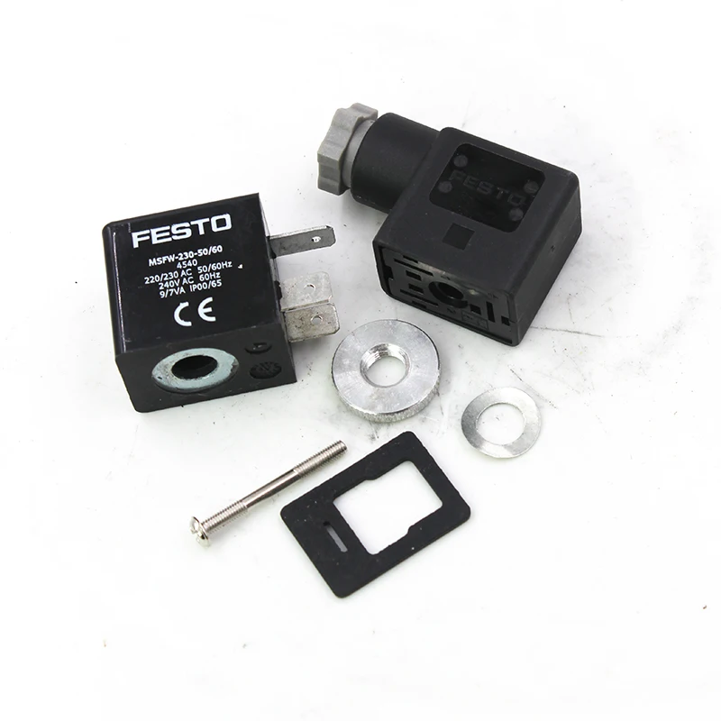 Festo MSFW-230-50/60 4540 электромагнитная катушка с розеткой вилопастями для MSSD-F