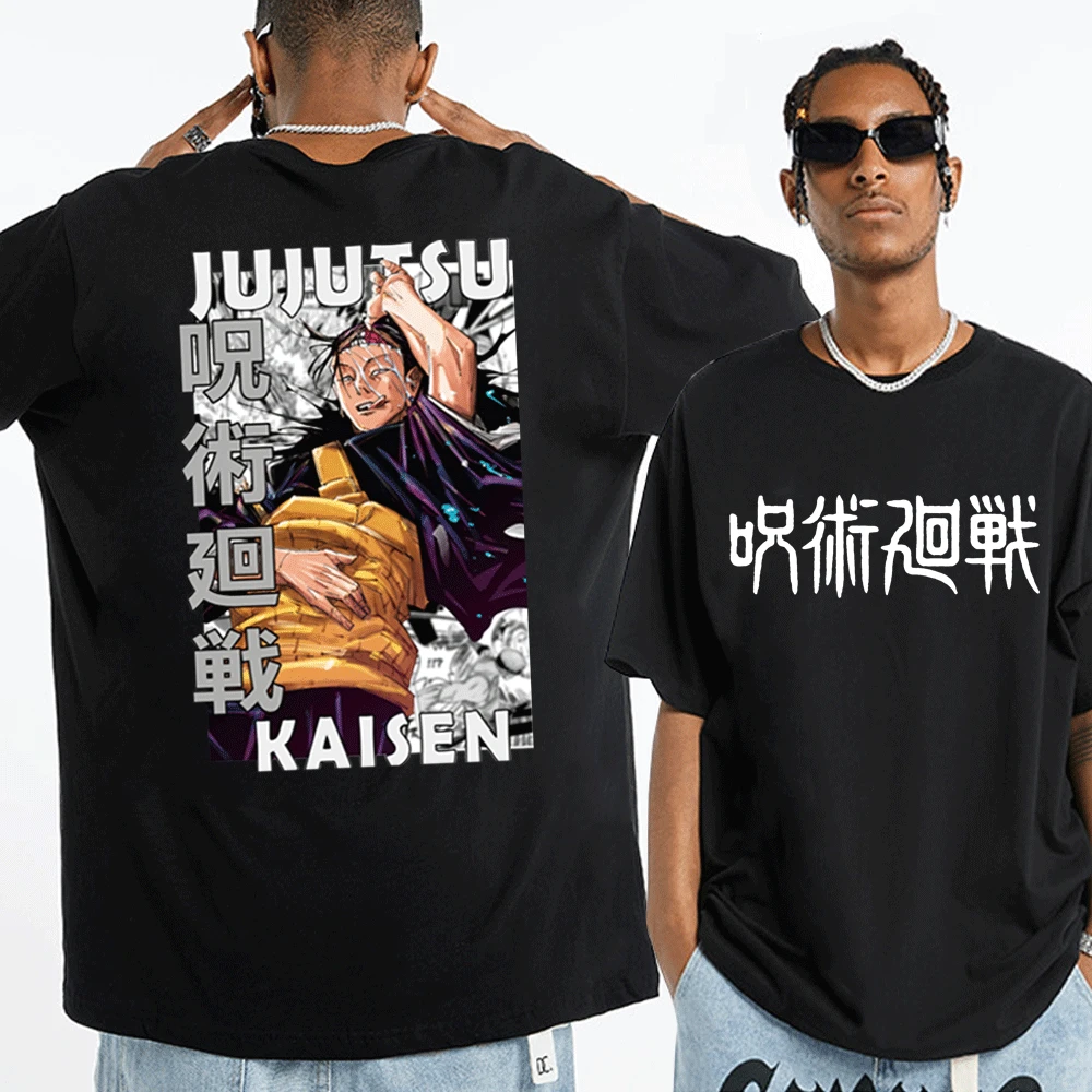 

Классическая дизайнерская футболка в стиле сугуру гето юютсу Kaisen манга, модная уличная футболка в стиле аниме, мужские и женские топы с коротким рукавом