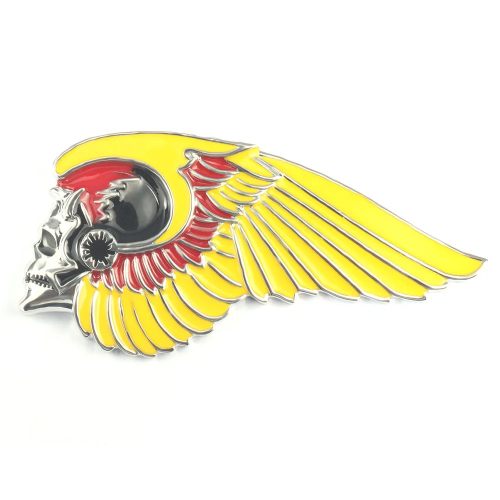 

Outlaws New Fashion Skeleton Wing Brooch Motorcycle Biker Hells Angels Pins Man Party Rock Gift Free Shipping