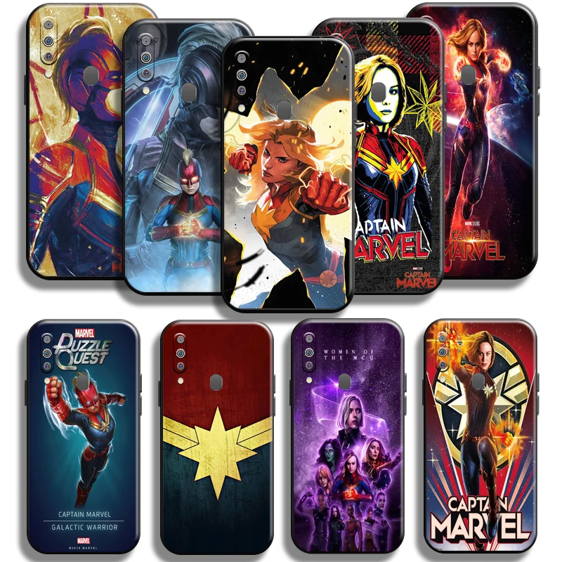 

Avengers Captain Marvel For Samsung Galaxy M30 M30S Phone Case Carcasa Soft Back Coque Shell Shockproof Black Liquid Silicon