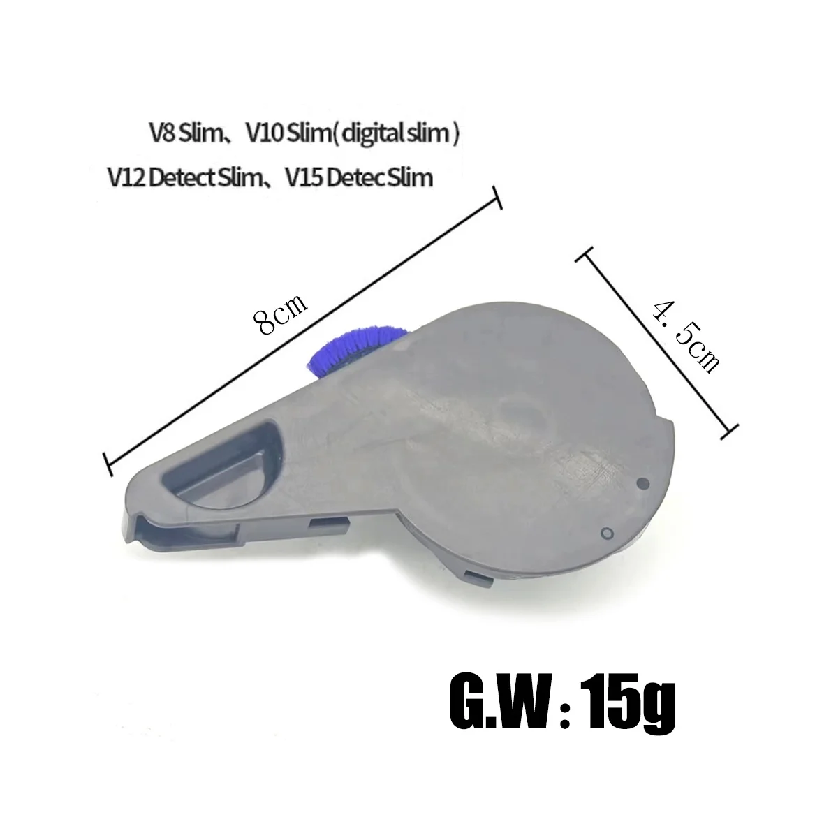 Тонкая мягкая роликовая торцевая крышка для V8Slim V10Slim V12Slim цифровой тонкий пылесос