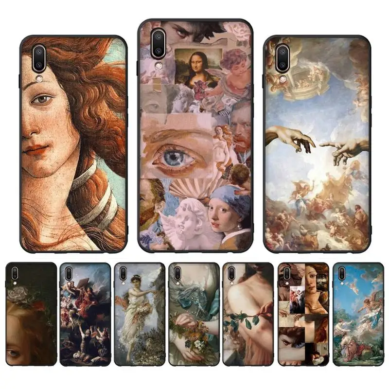 

Renaissance art Painting Phone Case Case For Oppo Reno Realme C3 6Pro Cover For vivo Y91C Y17 Y19 Funda Capa