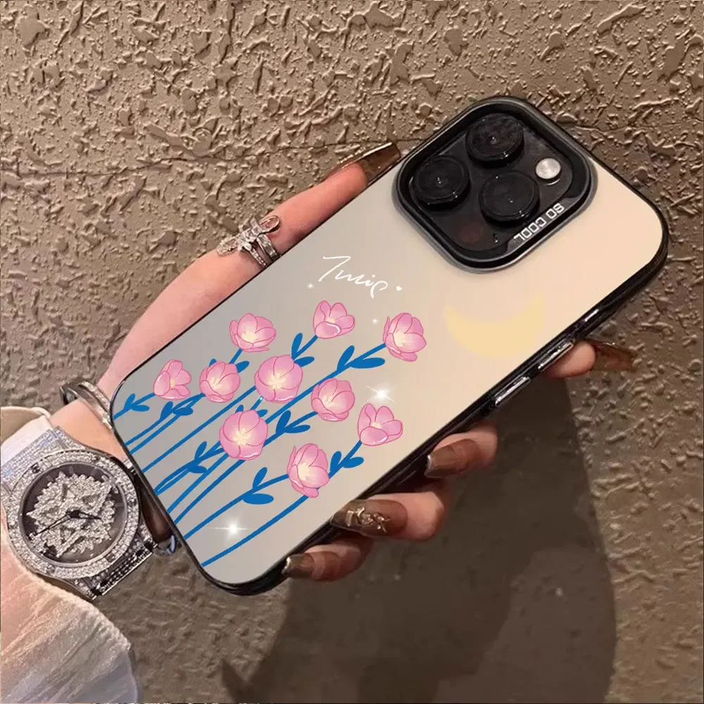 Модная матовая задняя крышка с цветочным принтом для Vivo S18 S17 S16 Pro Чехол T3 T2