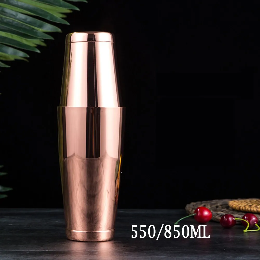 

850ML Boston Cocktail Shaker Stainless Steel Can Bartender Cocktail Mixing Snow Kettle Shaker Bar Accessories
