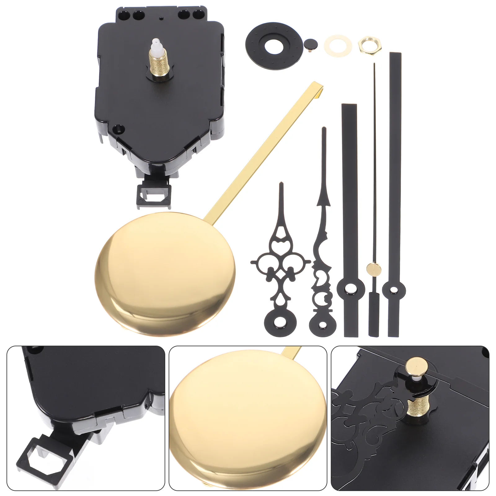 Mute Parts Grandfather Clock Mechanism Mute Mechanism Clock Pendulum Replacement Wall Plastic Repair Kit