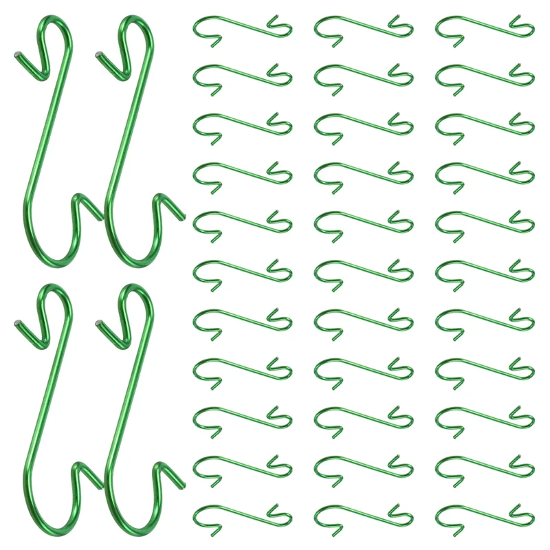 

200 шт., декоративные крючки для новогодней ёлки