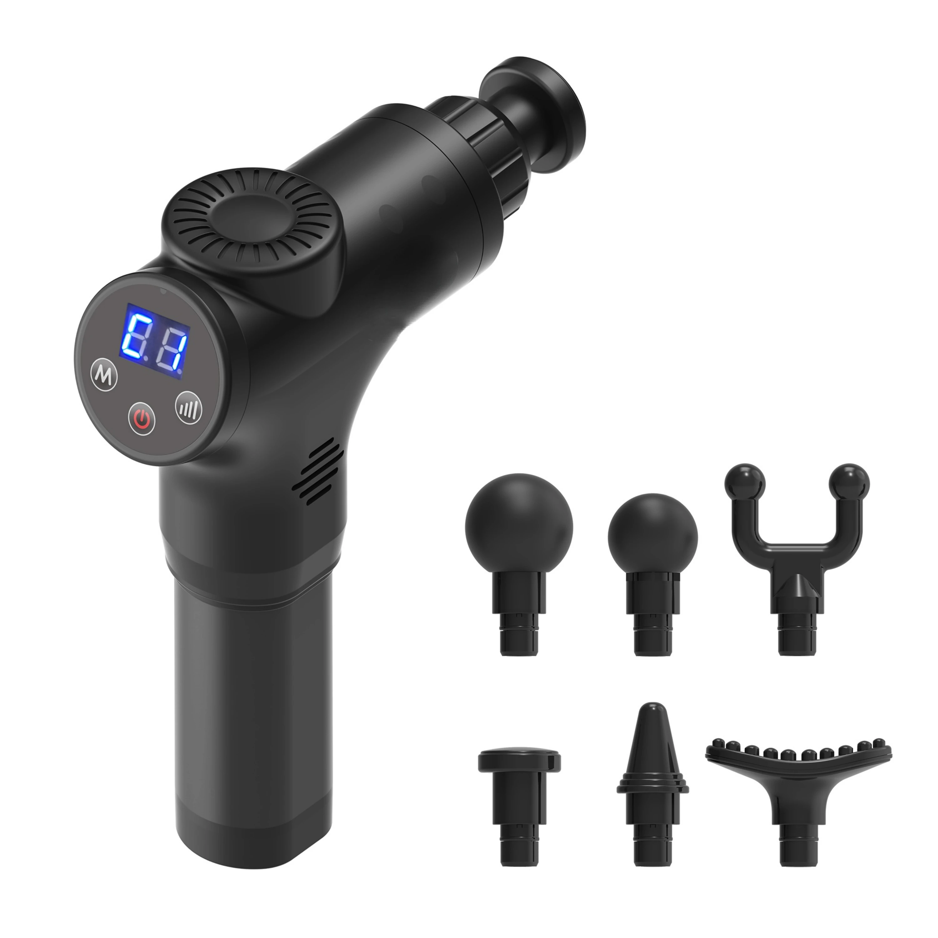 

portable heat vibration booster massage dropshipping with lcd screen