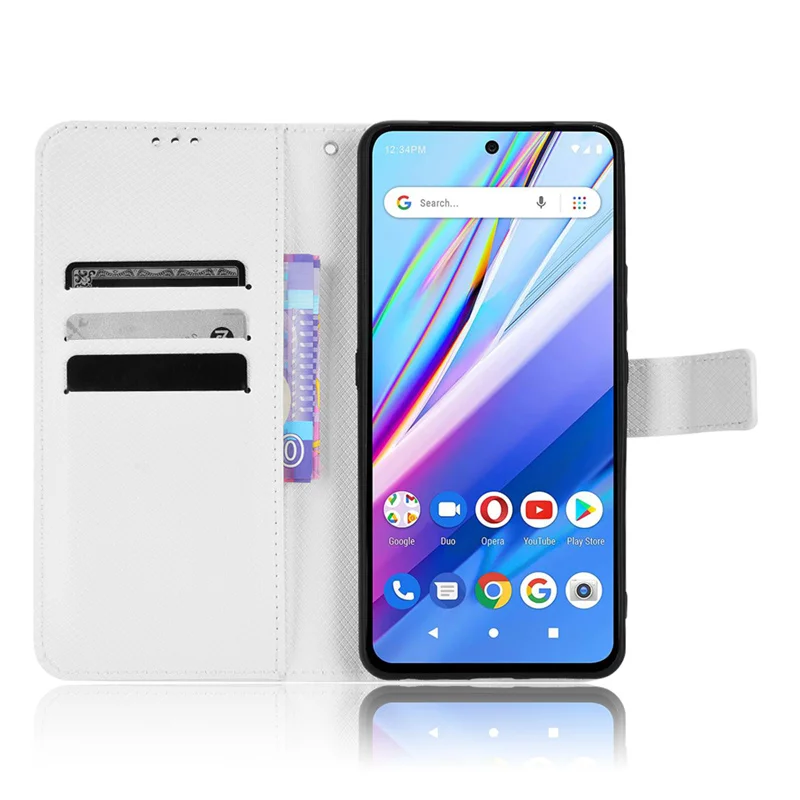 Чехол для BLU G91 Pro V2156A Роскошный чехол-книжка из искусственной кожи с отделениями