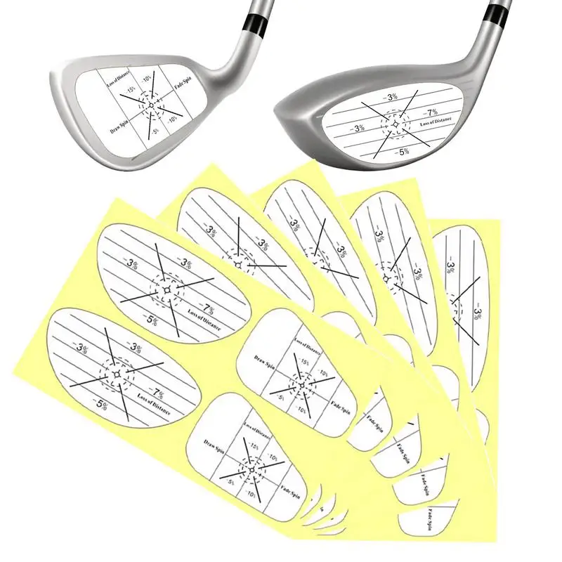 

Golf Impact Tape Golf Club Impact Stickers Golf Strike Tape Set Golf Stickers Golf Face Tape Impact Labels For Improve Swing