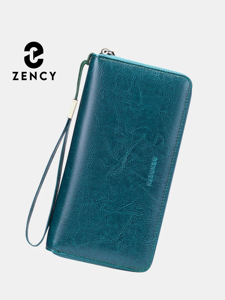 Zency обновленная RFID Противоугонная Женская сумочка из натуральной кожи большая