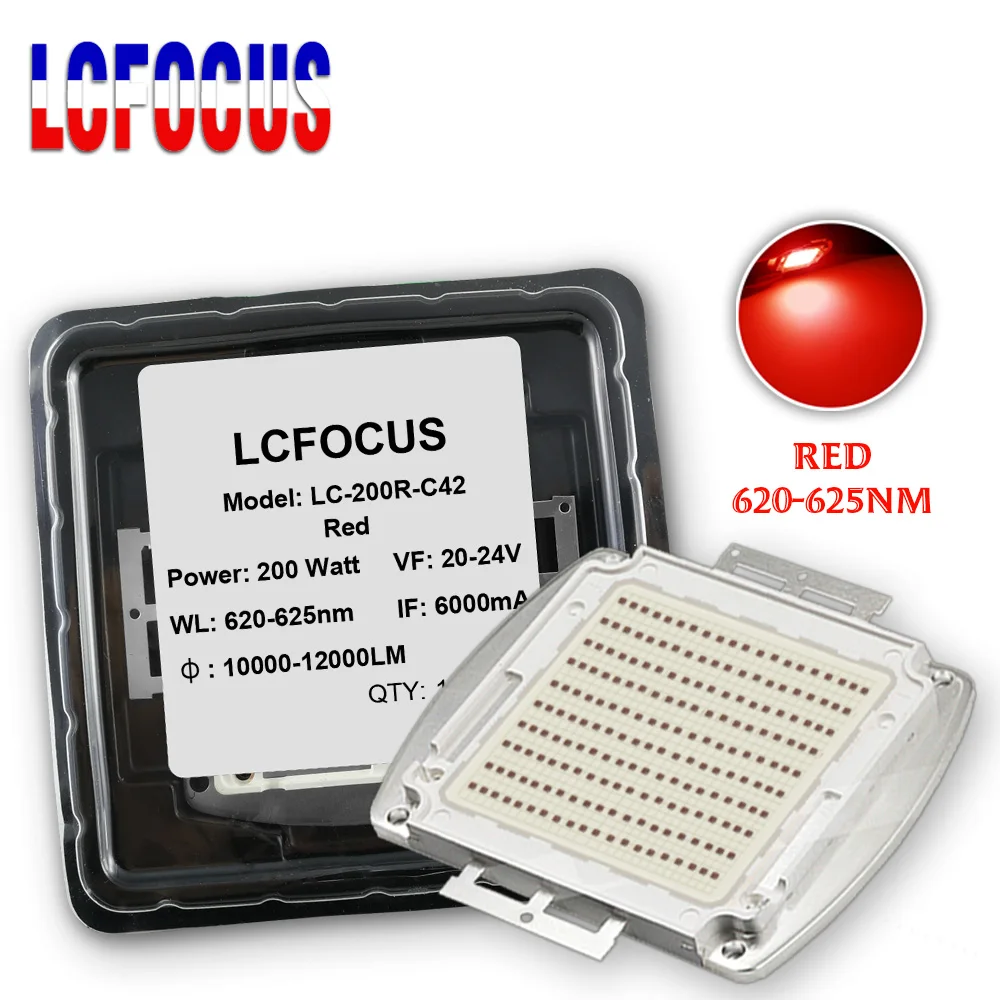 

Высокомощный светодиодный чип 200 Вт красный 620-625 нм COB SMD диод 620 нм 625 нм для 200 Вт лампы лампы прожектор потолочный светильник прожекторы