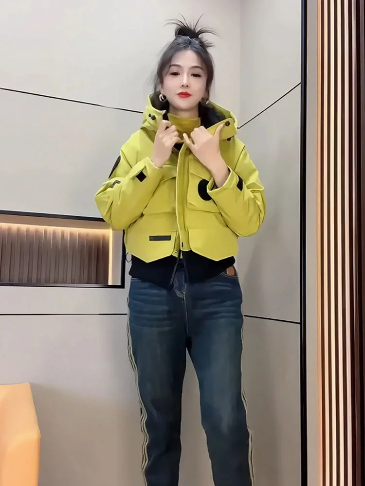 Европейская зимняя спецодежда ветрозащитная короткая стильная хлопковая куртка