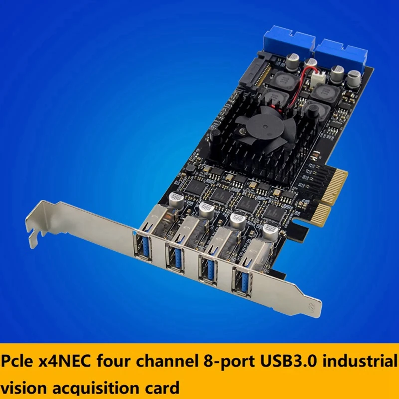 

Плата PCI-E X4 ST676 NEC720202 USB3.0, 8 портов, SATA