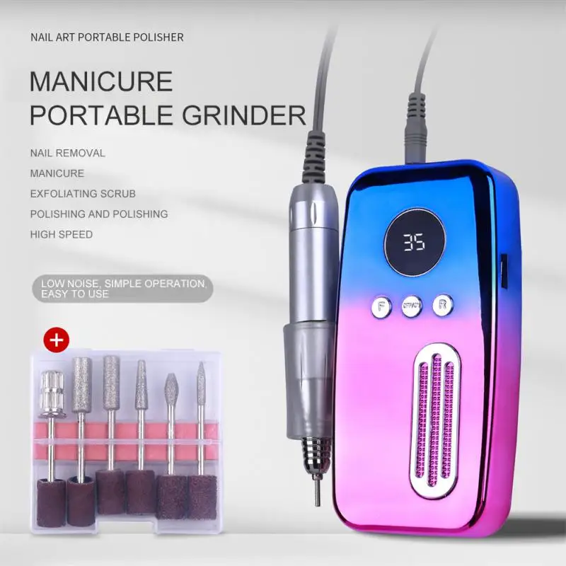 

35000/30000RPM Electric Nail Drill Machine For Manicure Milling Cutter Set For Gel Polishing Nail Drill Pen Salon Nail Equipment