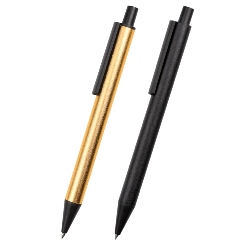 

Retractable Metal Ballpoint Pen Medium Nib for Restaurant Business Signing Pen Black Ink for Hotel Reception Business