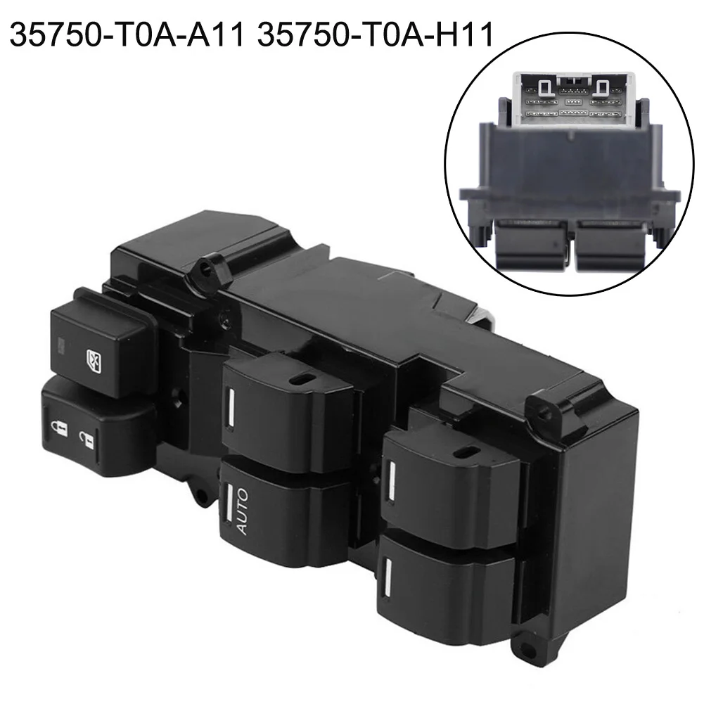 

Part Power Glass Switch 1pc 35750-T0A-A11 Accessories Black Control For CR-V 14-16 For Honda Front Left Brand New