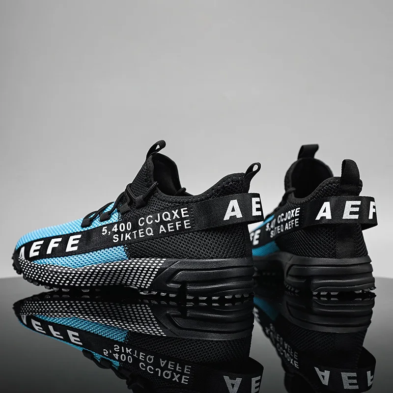 Mens Running Shoes Breathable Comfortable Sneakers Men Tennis Trainers Lightweight Casual Sports Shoes Male Lace-up Anti-slip