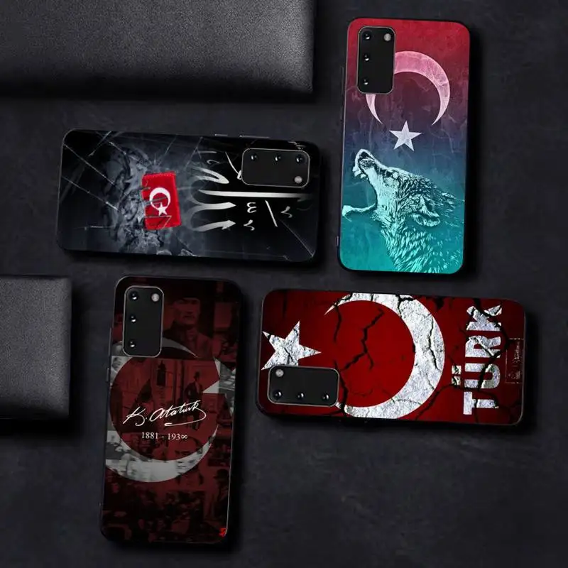 

Flag Turkey Istanbul Antalya mustafa Wolf Phone Case For Samsung S 9 10 20 21 22 23 30 23plus lite Ultra FE S10lite Fundas