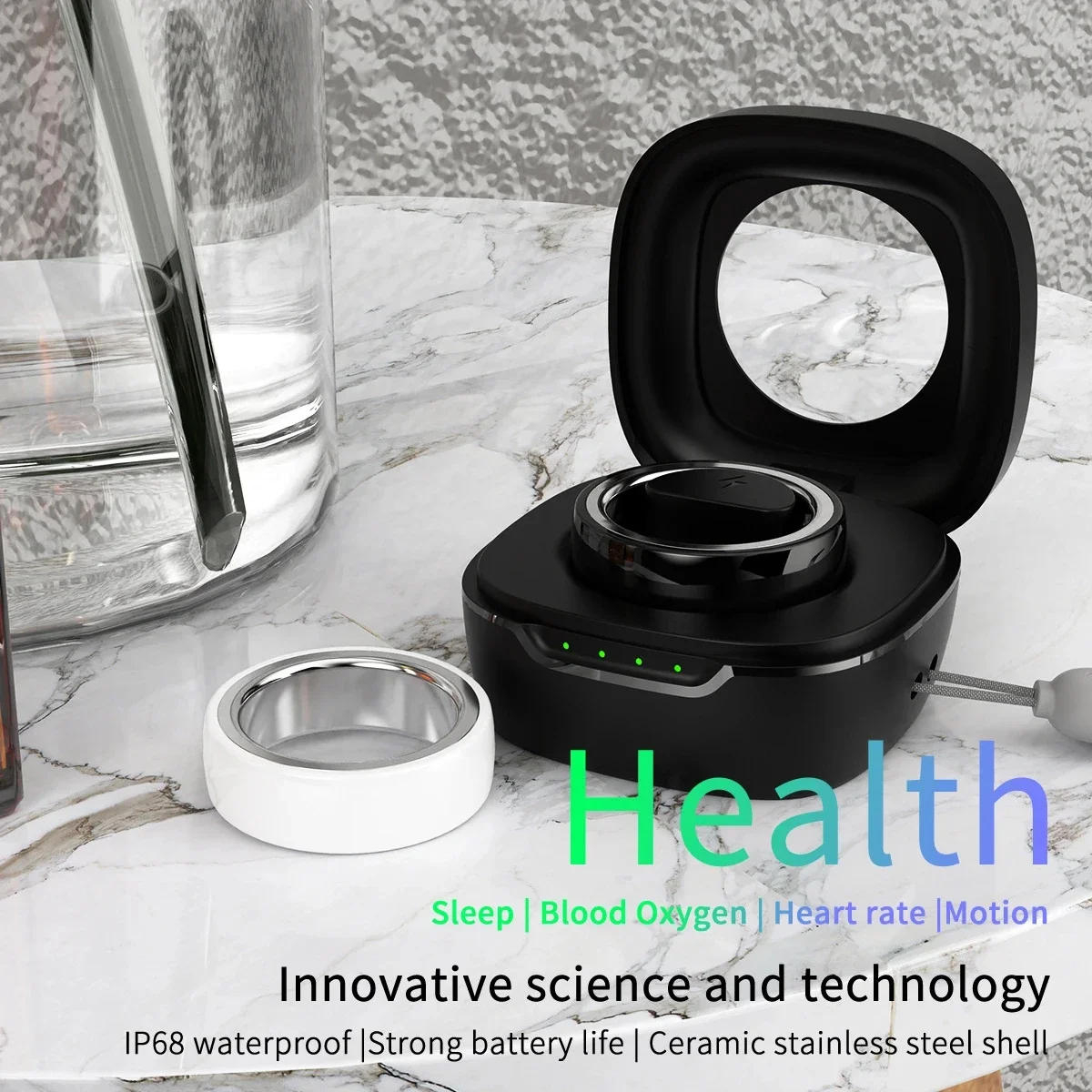 Умное кольцо монитор здоровья для мужчин и женщин фитнес-трекер сна шагов