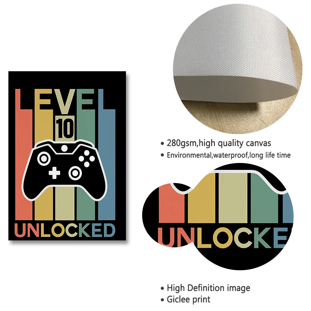 Новый настенный постер для игр Eat Sleep арт-постер Картина на холсте игровых