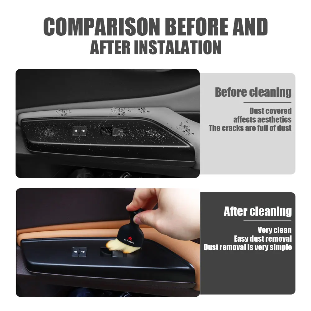 Для CITROEN C1 C2 C3 C4 C4L C6 C5 VTS черный инструмент для чистки салона автомобиля средство