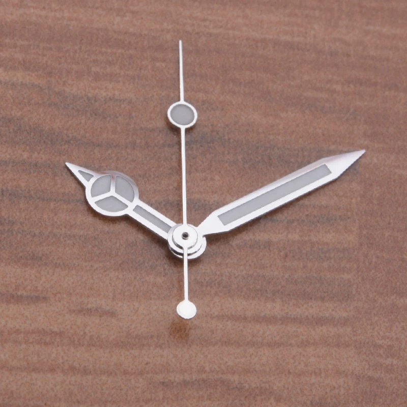 Silver NH35 Watch Hands Green Luminous Fits 7s26 NH36 NH35 Movement Seiko SKX007 SKX009 SPRD SKX Hands Mechanic Watch Pointer