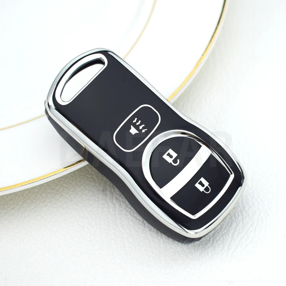 

Для Nissan Quest Tiida Livina X-Trail Paladin 2003 2004 2005 2006, брелок с дистанционным управлением из ТПУ, автомобильный чехол с кнопками 3/4