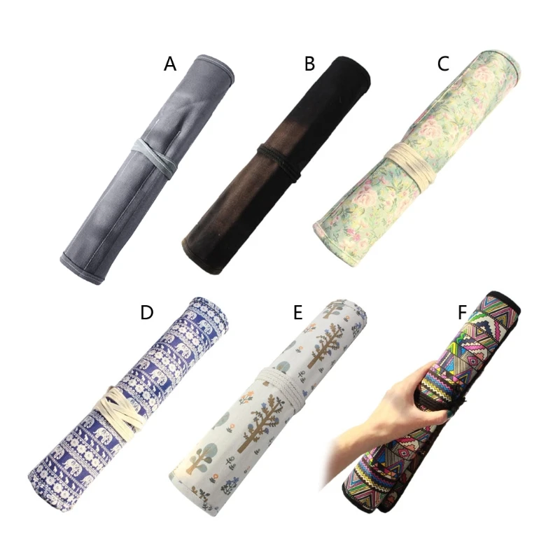 Multiuse Roll Up Pencil for CASE Holder Large Capacity Color