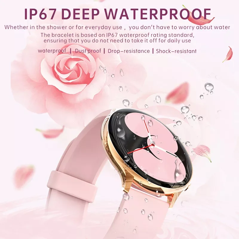 

2022 New Ladies Smart Watch Temperature Men Smartwatch IP68 Waterproof Mulit-sport Fitness Heart Rate Blood Oxygen Watch women