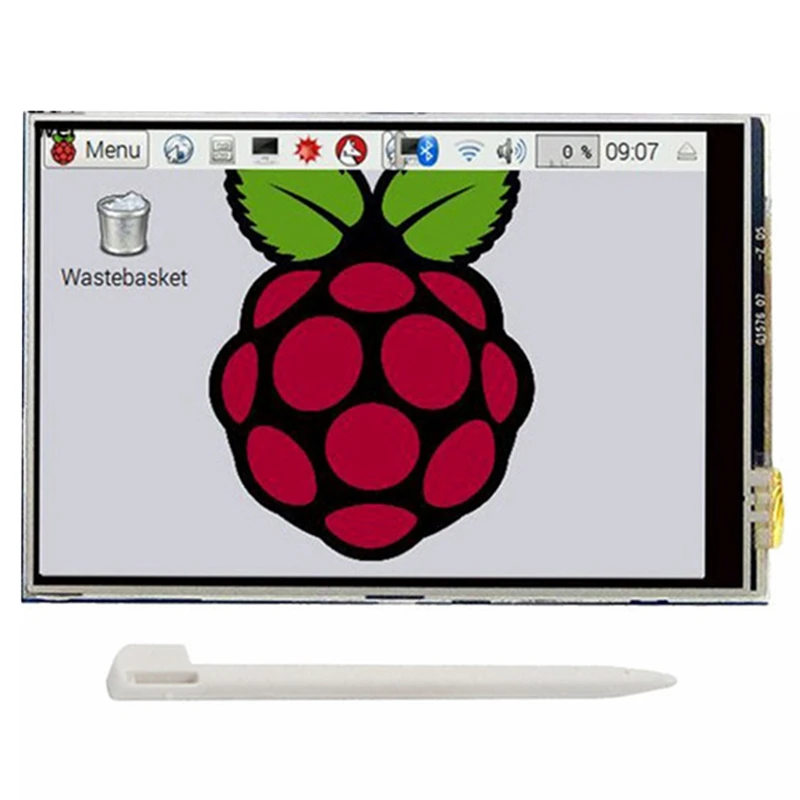 3 5-дюймовый Tft ЖК-контактный экран 5x48 0 разрешение Abs чехол + Touchpen для Raspberry Pi 4 B
