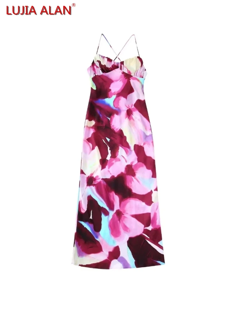 

Женская Осенняя одежда средней длины с принтом Tie Dye, LUJIA ALAN WD657