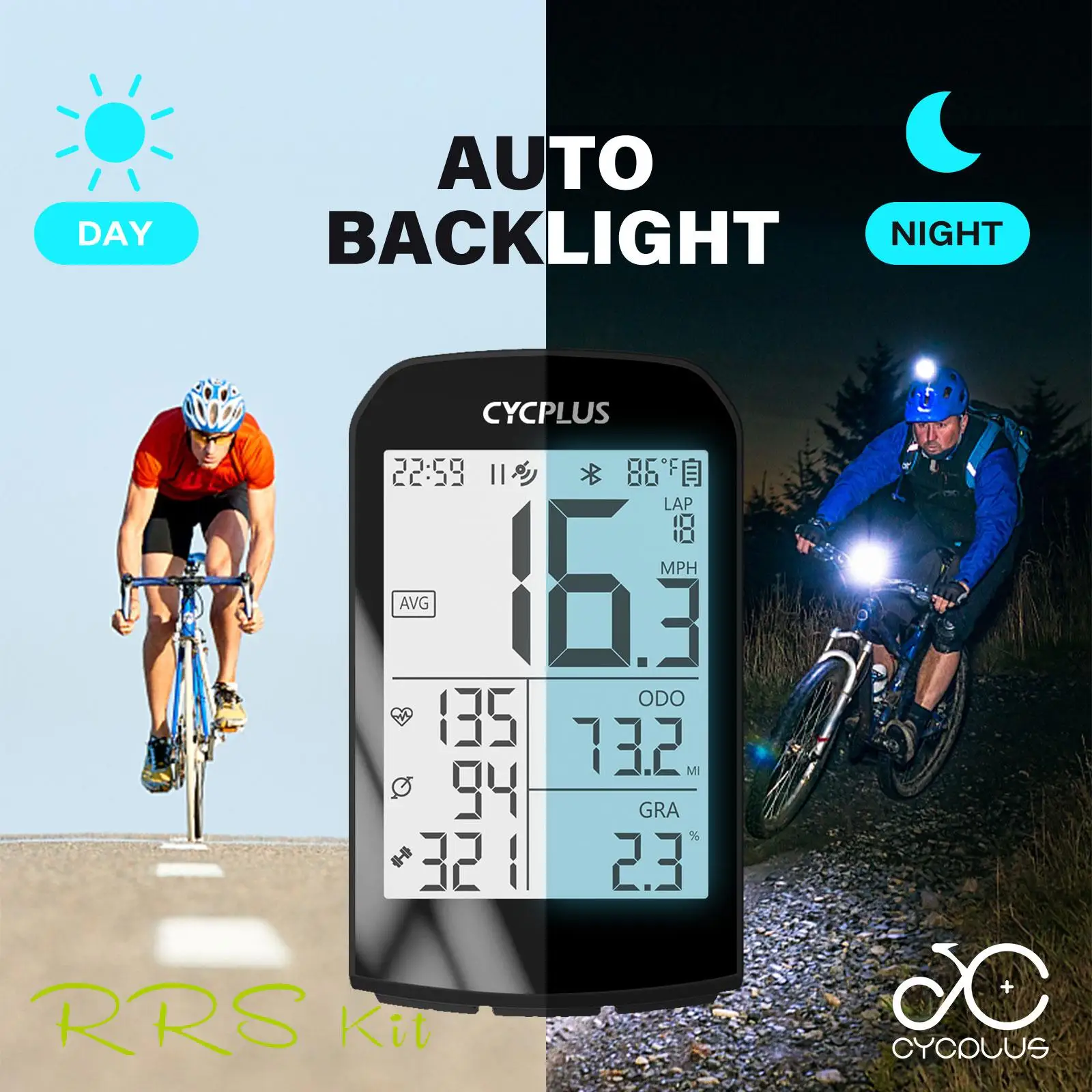 

CYCPLUS M1 GPS Bicycle Computer Wireless Speed Sensor ANT+ Bluetooth Cycling Speedometer For Garmin Bryton Magene Sensor