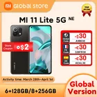 Русский склад  Xiaomi 11 Lite 5G NE глобальная версия смартфона 128 ГБ256 ГБ 64 мп камера Snapdragon 778G Восьмиядерный 90 Гц