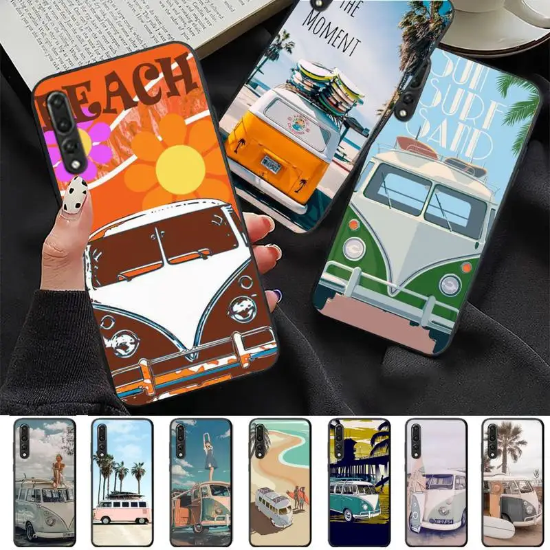 

Combi Van Surf Phone Case for Samsung A51 A30s A52 A71 A12 for Huawei Honor 10i for OPPO vivo Y11 cover