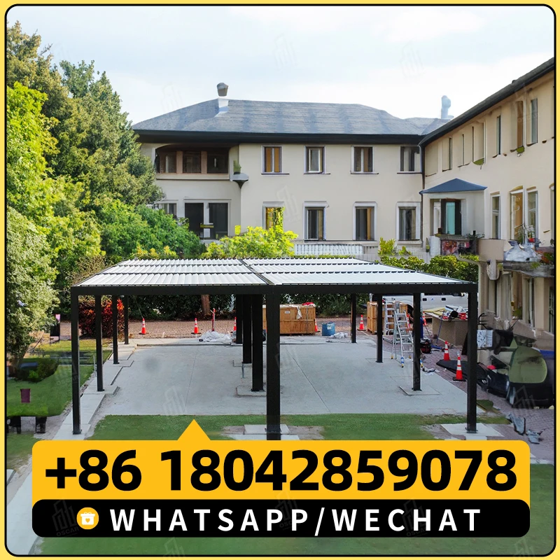 Роскошная алюминиевая беседка JJL на заказ 3X3 3X4 6X3 с водонепроницаемой