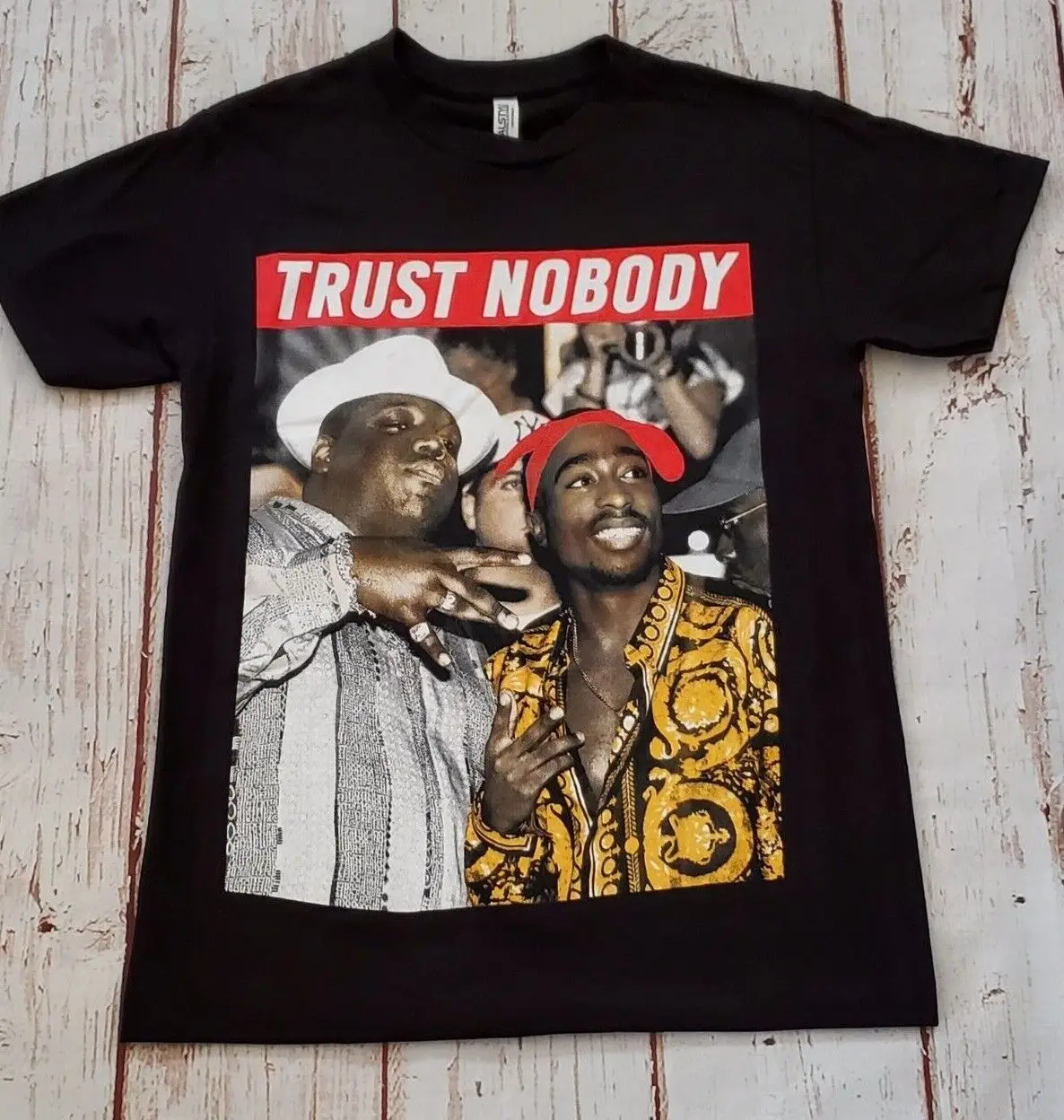 Футболка NEW- BIGGIE &amp 2PAC - TRUST никто