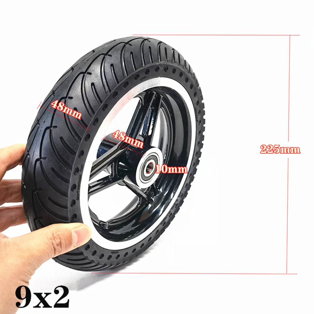 

9 Inch Electric Scooter Airless Tire Replacement Rubber 9x2 Solid Tire+Wheel Hub For-Xiaomi-NINEBOT E Scooter Accessories
