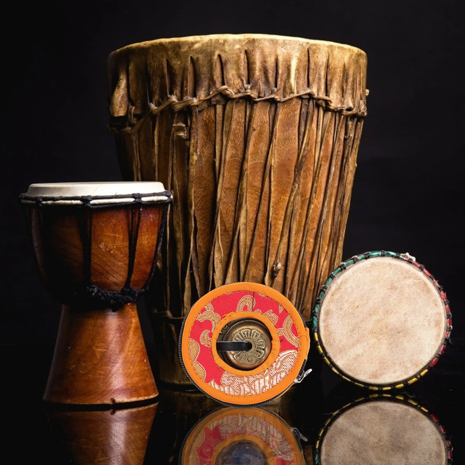 Набор колец-колокольчиков храмовая сумка ручной контейнер для медитации